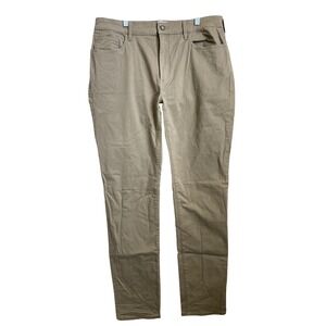 Flint and Tinder 365 Pant Mens 36x36 Slim Fit Khaki Tan Cotton Stretch Chino